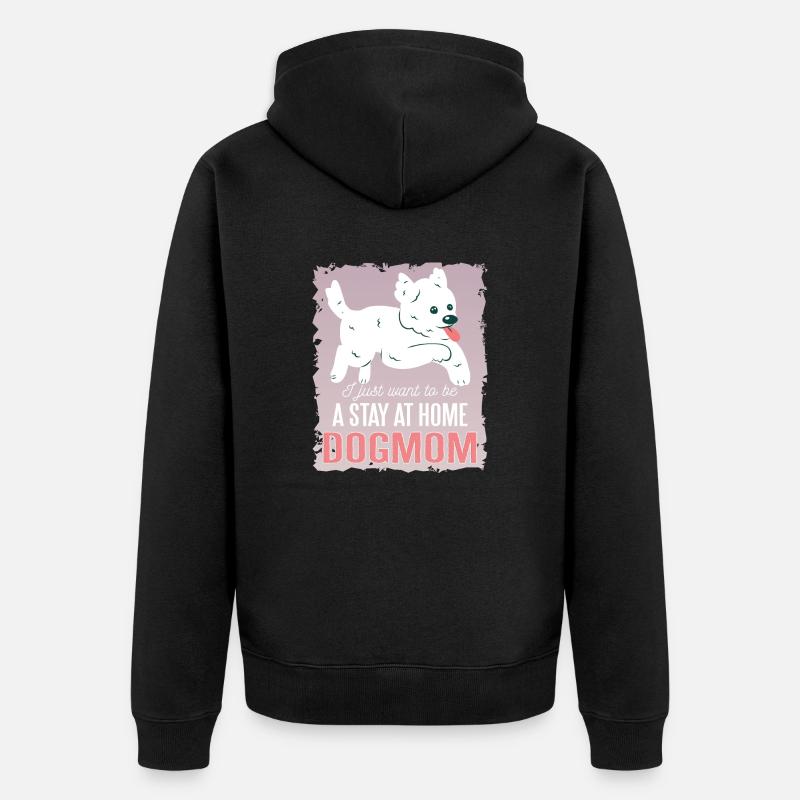 Morkie Dogmom - Veste à capuche bio Premium Unisexe - noir