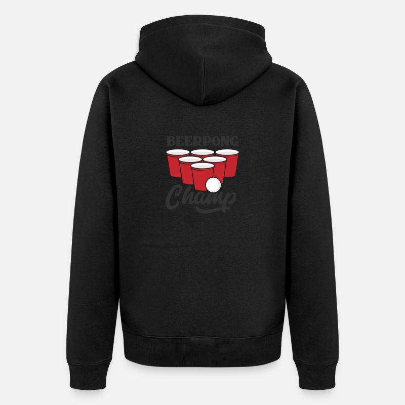 CHAMPION DE BEER PONG - Veste à capuche bio Premium Unisexe - noir