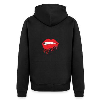 Tenez les sentiments - Veste à capuche bio Premium Unisexe - noir - Dos - Nico (187cm)