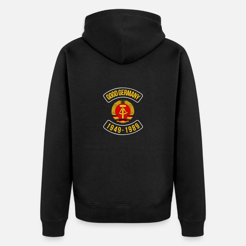 DDR Good Germany - Unisex Premium Bio Zip Hoodie - Schwarz