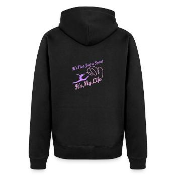 Gymnaste gymnaste gymnaste gymnastique drôle disant gymnaste - Veste à capuche bio Premium Unisexe - noir - Dos - Nico (187cm)