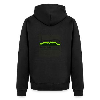 Logo de la Realschule Heubach RSH Schule Heubach - Veste à capuche bio Premium Unisexe - noir - Dos - Nico (187cm)