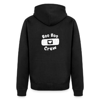 Cadeau drôle de vie d'infirmière Boo Boo Crew cadeau de jour d'infirmière - Veste à capuche bio Premium Unisexe - noir - Dos - Nico (187cm)