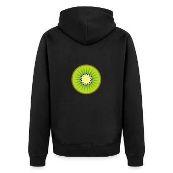 kiwi - Veste à capuche bio Premium Unisexe - noir - Dos - Nico (187cm)