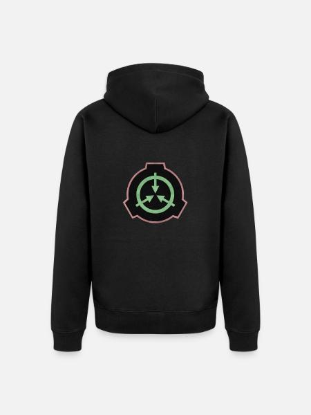 SCP Logo coloured - Unisex Premium Organic Zip Hoodie - black