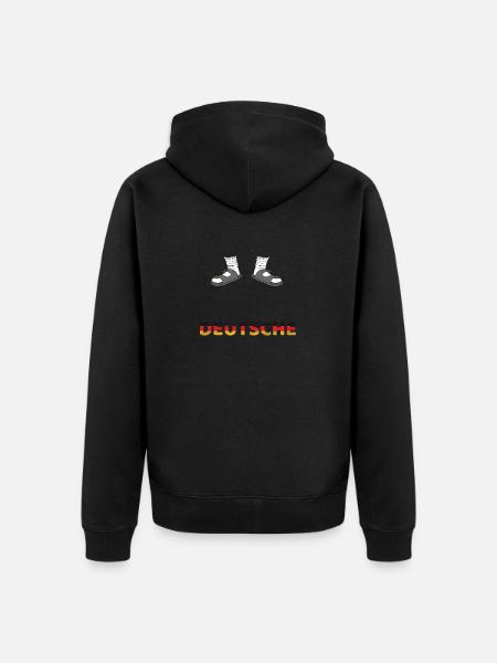 La German Vita - Unisex Premium Organic Zip Hoodie - black