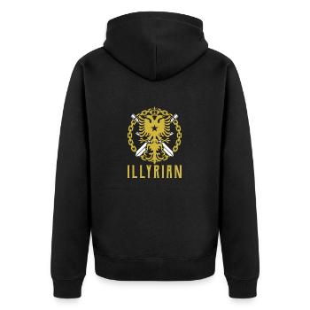 Illyrian by The Manzanita’s - Veste à capuche bio Premium Unisexe - noir - Dos - Nico (187cm)
