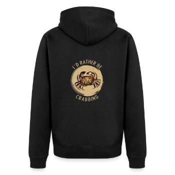 100% de la vie - Veste à capuche bio Premium Unisexe - noir - Dos - Nico (187cm)