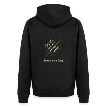 Fléchettes, fléchettes - Veste à capuche bio Premium Unisexe - noir - Dos - Nico (187cm)