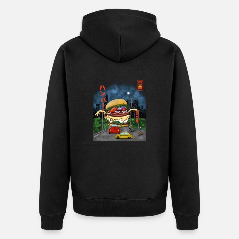 burger - Veste à capuche bio Premium Unisexe - noir