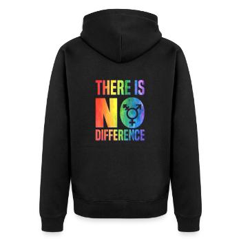 L’amour ne fait aucune différence, Pride - Veste à capuche bio Premium Unisexe - noir - Dos - Nico (187cm)