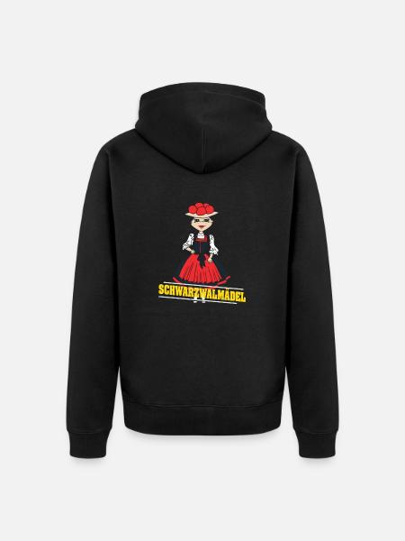 Schwarzwaldmädel Bollenhut Schwarzwald Mädel - Unisex Premium Organic Zip Hoodie - black