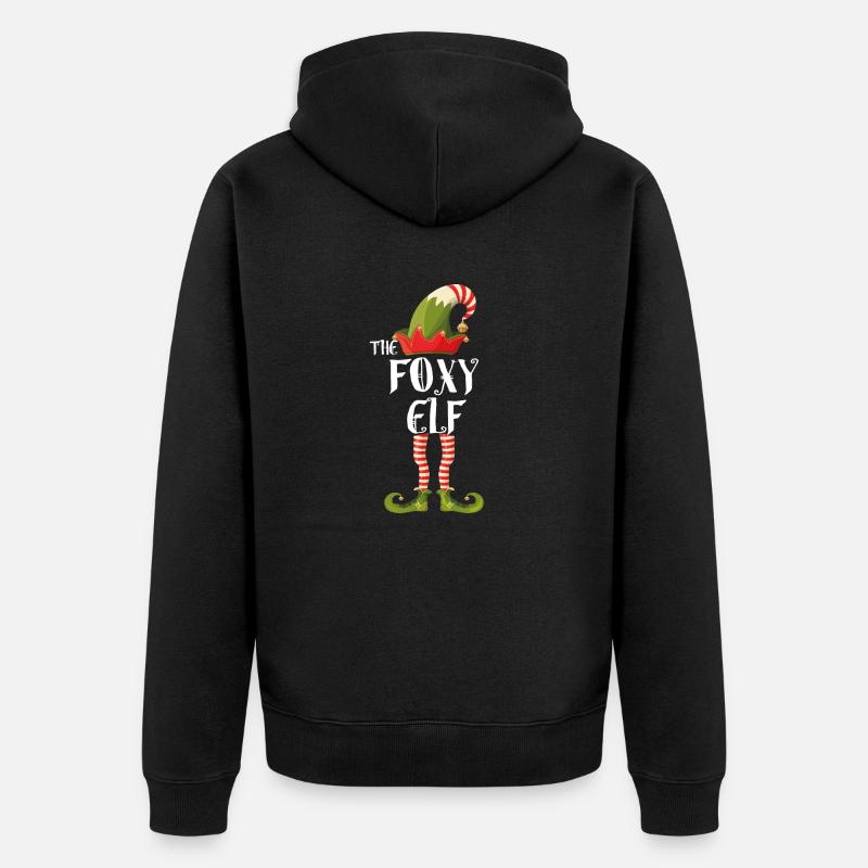 l’elfe renard - Veste à capuche bio Premium Unisexe - noir
