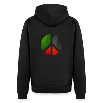 Palestine Peace Fun Cadeau - Veste à capuche bio Premium Unisexe - noir - Dos - Nico (187cm)