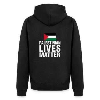 Cadeau amusant Palestinien Lives Matter - Veste à capuche bio Premium Unisexe - noir - Dos - Nico (187cm)