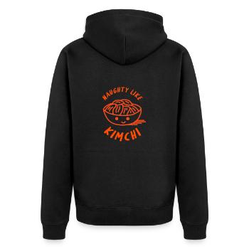 Coquin comme Kimchi - Veste à capuche bio Premium Unisexe - noir - Dos - Nico (187cm)