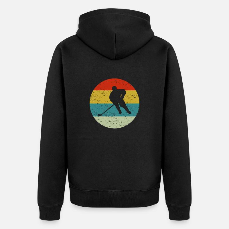 hockey - Veste à capuche bio Premium Unisexe - noir