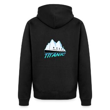 Titanic Vintage Navire de croisière RMS Titanic - Veste à capuche bio Premium Unisexe - noir - Dos - Nico (187cm)