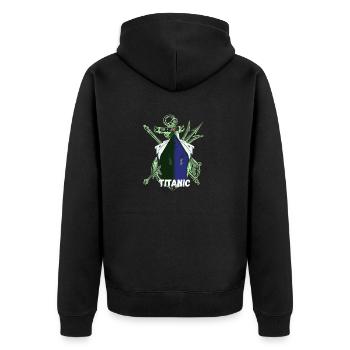 Titanic Remembered, RMS Titanic jour du souvenir - Veste à capuche bio Premium Unisexe - noir - Dos - Nico (187cm)