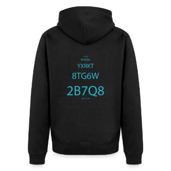 Destin - Veste à capuche bio Premium Unisexe - noir - Dos - Nico (187cm)