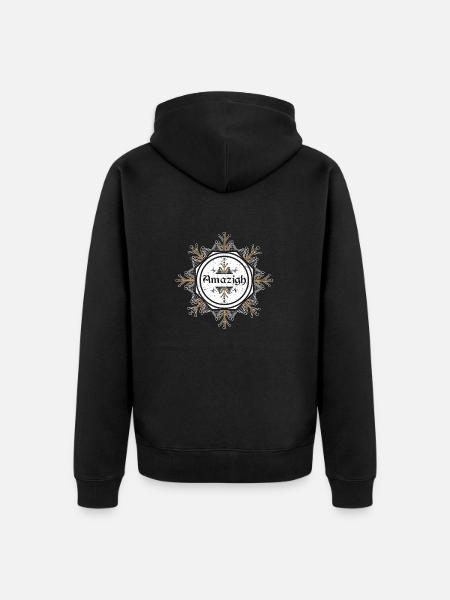 AMAZIGH MORIFES POTTERY KABYLE - Unisex Premium Organic Zip Hoodie - black
