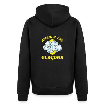 Amenez les glaçons - Veste à capuche bio Premium Unisexe - noir - Dos - Nico (187cm)