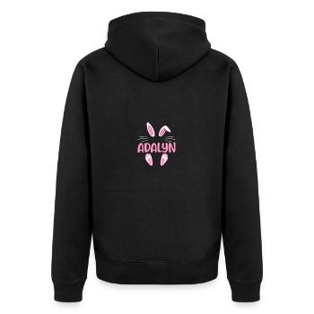 ADALYN Pâques - Veste à capuche bio Premium Unisexe - noir - Dos - Nico (187cm)