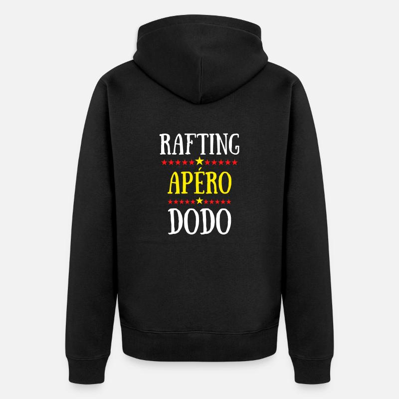 rafting apéro dodo - Veste à capuche bio Premium Unisexe - noir