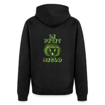 PETIT NIGLO - Veste à capuche bio Premium Unisexe - noir - Dos - Nico (187cm)