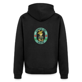 Cinco de Mayo Mexikanischer Feiertag Mexiko 05-05 - Unisex Premium Bio Zip Hoodie - Schwarz - Hinten - Nico (187cm)