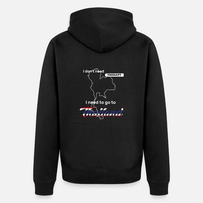 Don't need therapy - Veste à capuche bio Premium Unisexe - noir