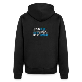 Its An RC Car Thing Remote Control Racing Remote C - Unisex Premium Bio Zip Hoodie - Schwarz - Hinten - Nico (187cm)