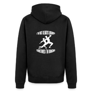 Ballett Tänzerin Ballerina Tanzkurs Geschenk Tanz - Unisex Premium Bio Zip Hoodie - Schwarz - Hinten - Nico (187cm)