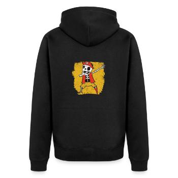 Halloween Dabbing Pirate Squelette Drôle Dab Danse - Veste à capuche bio Premium Unisexe - noir - Dos - Nico (187cm)