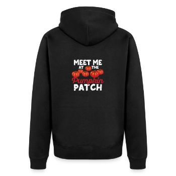 Rencontrez-moi au Pumpkin Patch Funny Fall - Veste à capuche bio Premium Unisexe - noir - Dos - Nico (187cm)