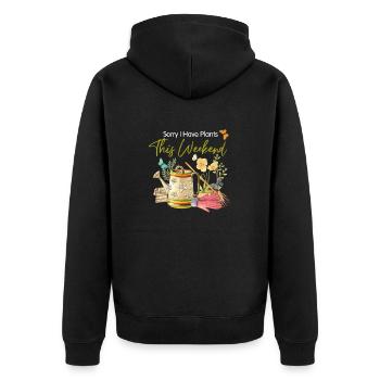 Jardiniers Jardiniers Jardinage Creuser une plante - Veste à capuche bio Premium Unisexe - noir - Dos - Nico (187cm)
