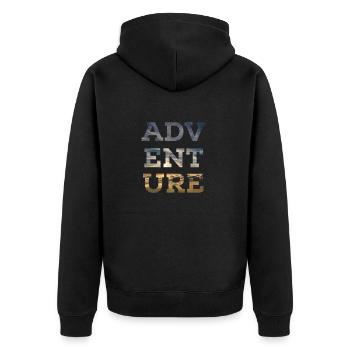 Adventure Nature Design Wilderness Freedom Adventure - Veste à capuche bio Premium Unisexe - noir - Dos - Nico (187cm)