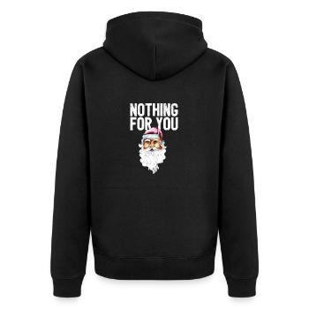 Rien pour vous Drôle de Père Noël - Veste à capuche bio Premium Unisexe - noir - Dos - Nico (187cm)