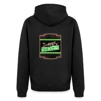 cute dinosaur costume t swimmer tshirts - Unisex Premium Bio Zip Hoodie - Schwarz - Hinten - Nico (187cm)
