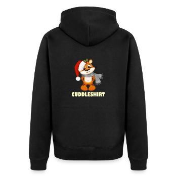 Chemise câline Câlin Hiver Chaud Neige - Veste à capuche bio Premium Unisexe - noir - Dos - Nico (187cm)