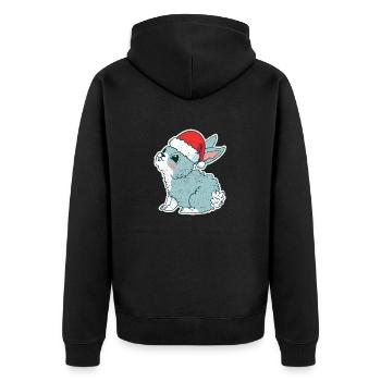 Mignon Père Noël Cap Noël PJ - Veste à capuche bio Premium Unisexe - noir - Dos - Nico (187cm)