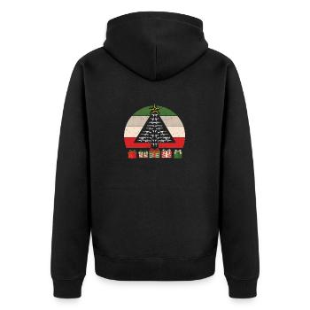 Armes à feu Arbre de Noël Pistolet PJs Pyjamas Militaire - Veste à capuche bio Premium Unisexe - noir - Dos - Nico (187cm)