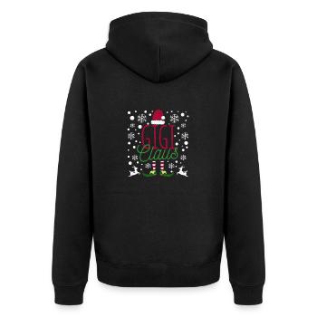Groupe de Noël Matching Famille Pyjama Noël PJ - Veste à capuche bio Premium Unisexe - noir - Dos - Nico (187cm)