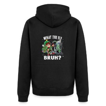 Ce que l’Elf Bruh High Gas Price Noël 2022 - Veste à capuche bio Premium Unisexe - noir - Dos - Nico (187cm)