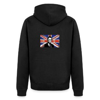 Famille royale britannique Le roi Charles III vive Th - Veste à capuche bio Premium Unisexe - noir - Dos - Nico (187cm)