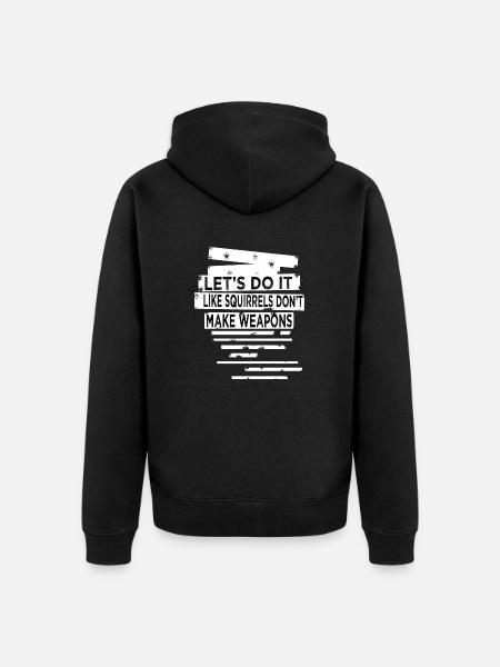 disarmament peace movement hippy 60s - Unisex Premium Organic Zip Hoodie - black
