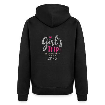 GIRLS TRIP 2023 - Veste à capuche bio Premium Unisexe - noir - Dos - Nico (187cm)