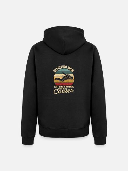 Skydiving Mother's Day Matching pair - Unisex Premium Organic Zip Hoodie - black