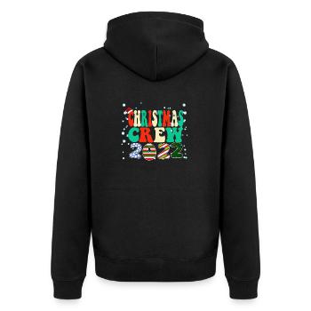 Équipe de Noël de Noël en famille PJ - Noël 2022 - Veste à capuche bio Premium Unisexe - noir - Dos - Nico (187cm)