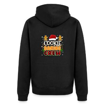 Cookie Baking Crew Famille Pyjama de Noël - Veste à capuche bio Premium Unisexe - noir - Dos - Nico (187cm)